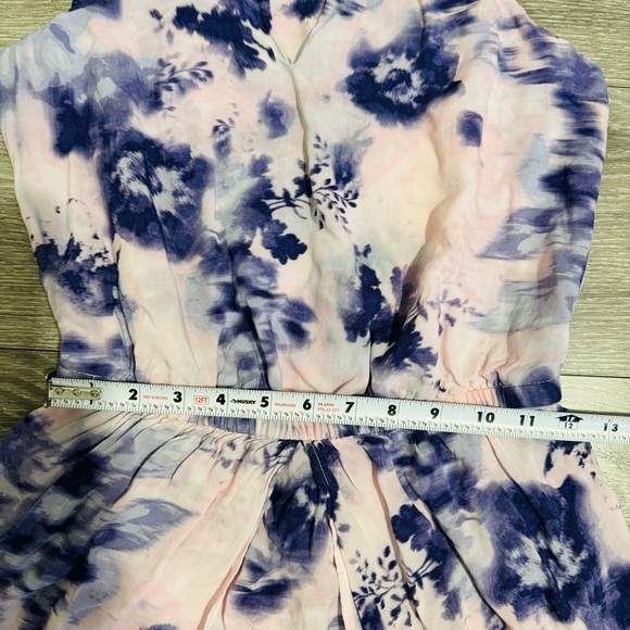 Simply Vera Vera Want Women Pink Flora Tie-Dye Halter Short Dress Size XS - Picture 8 of 11